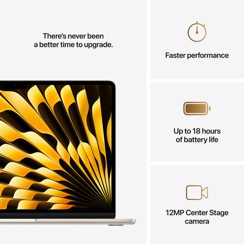 Apple MacBook Air (2025) Tähtivalkea Apple M4 16GB 256GB 13.6"