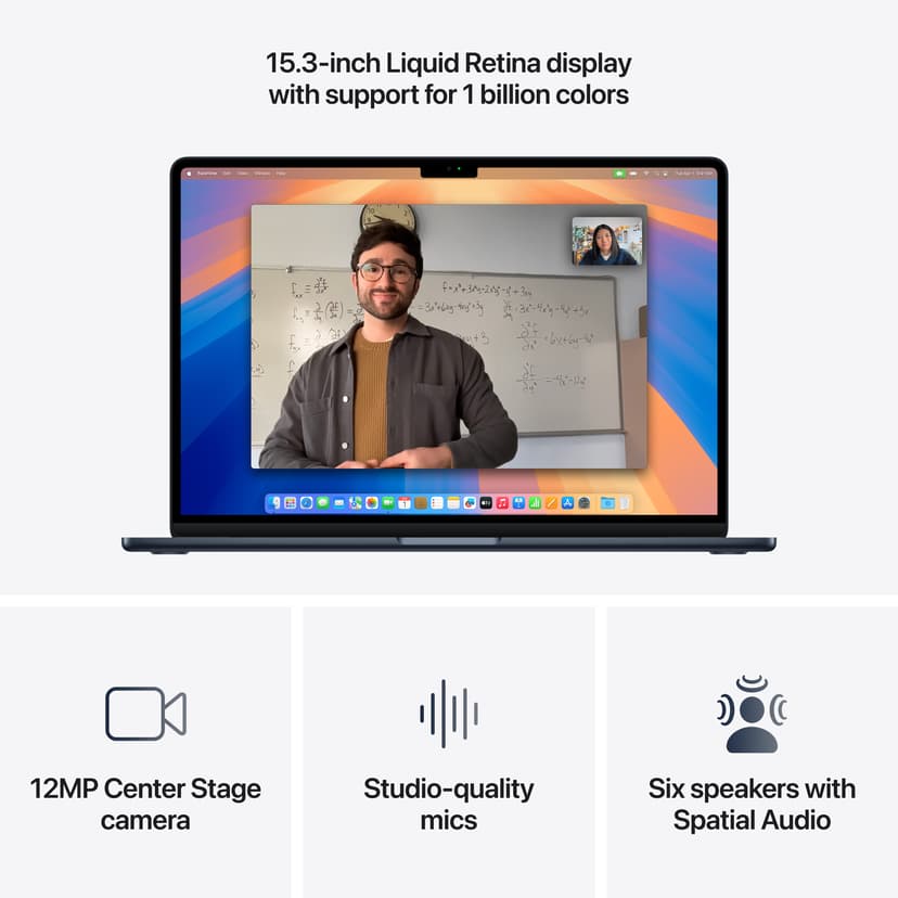 Apple MacBook Air (2025) Midnatt M4 16GB 512GB 15.3"