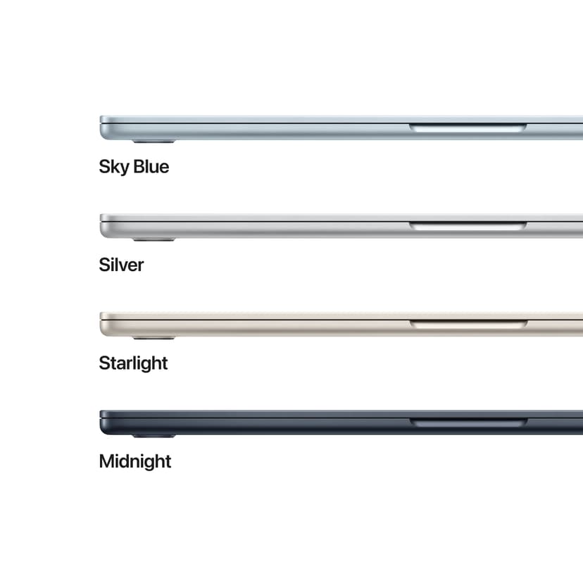 Apple MacBook Air (2025) Midnatt M4 16GB 512GB 15.3"