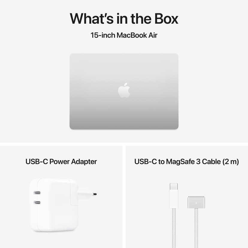 Apple MacBook Air (2025) Silver M4 16GB 256GB 15.3"
