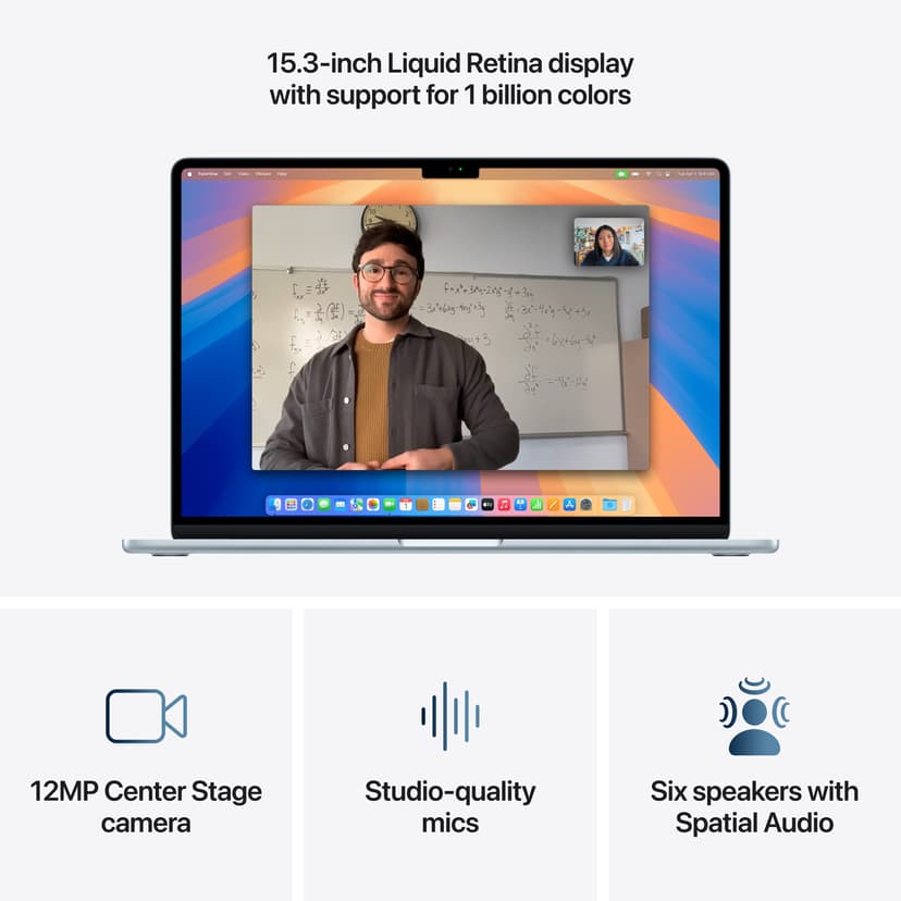 Apple MacBook Air (2025) Taivaan­sininen M4 16GB 512GB 15.3"