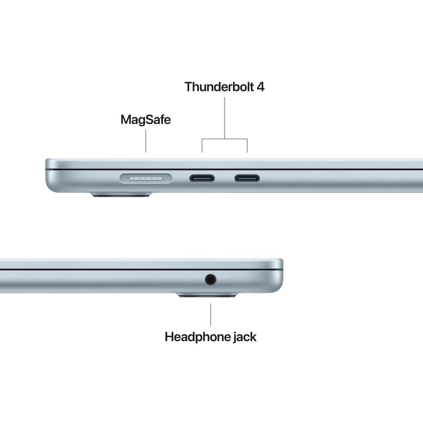 Apple MacBook Air (2025) Himmelblå Apple M4 16GB 512GB 15.3"