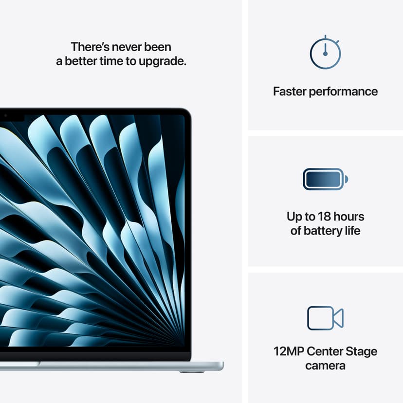 Apple MacBook Air (2025) Taivaan­sininen M4 16GB 512GB 15.3"