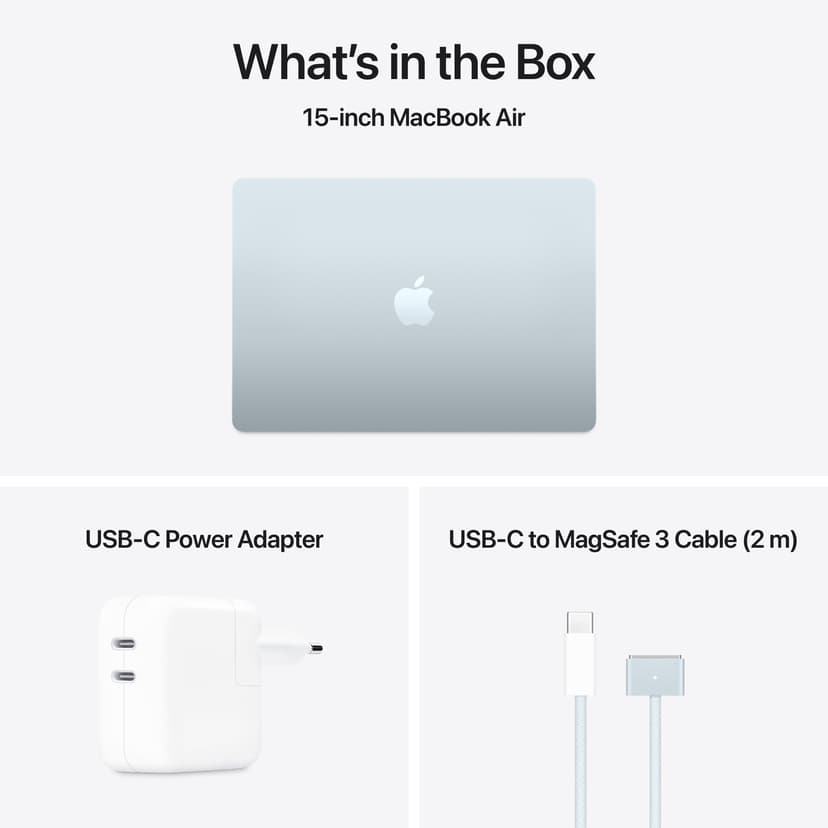Apple MacBook Air (2025) Taivaan­sininen Apple M4 32GB 512GB 15.3"