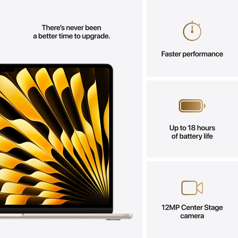 Apple MacBook Air (2025) Stjärnglans M4 16GB 256GB 15.3"