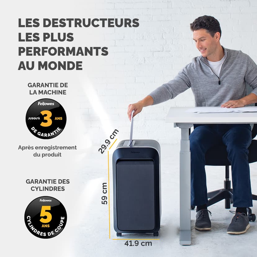 Fellowes Powershred LX221 Micro-cut Svart
