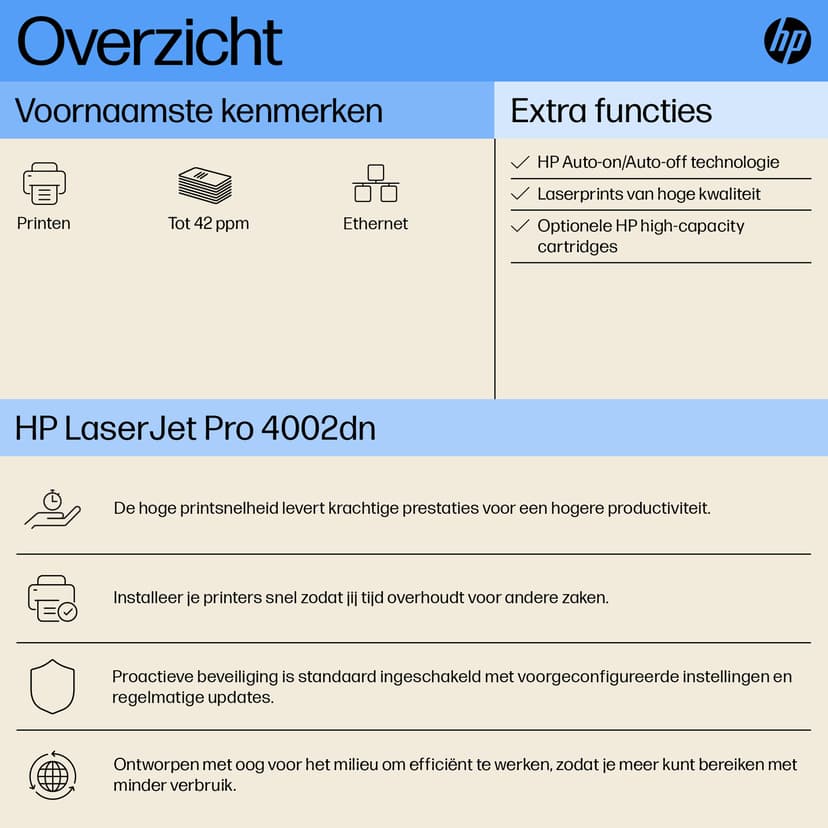HP LaserJet Pro 4002DN A4 Laser
