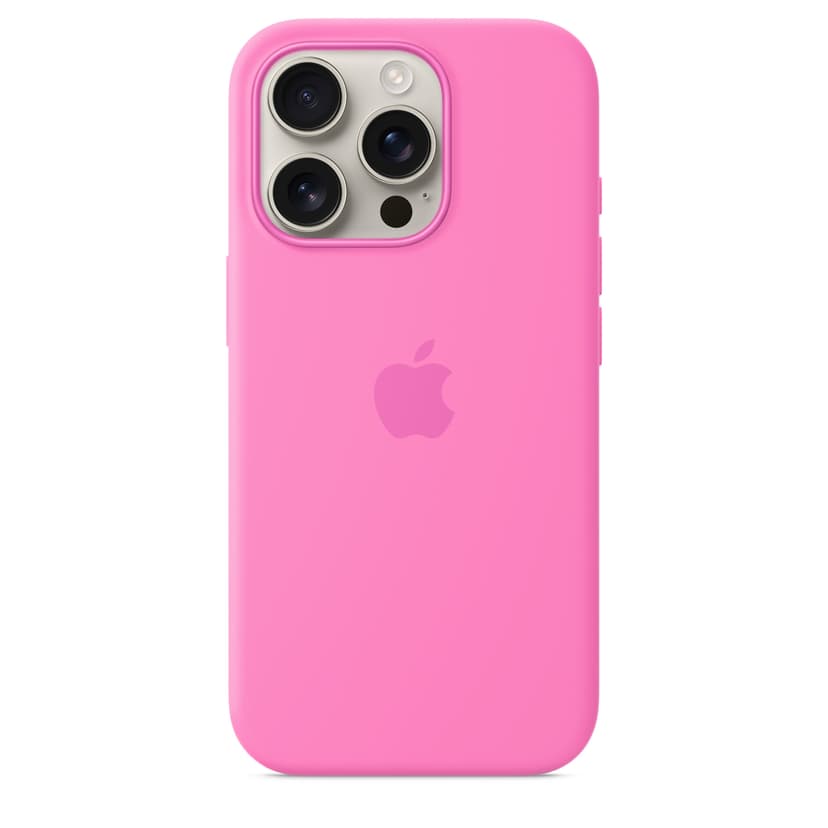 Apple Silicone Case Magsafe iPhone 16 Pro Lyserød