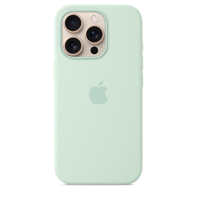 Apple Silicone Case Magsafe iPhone 16 Pro Aquamarijn