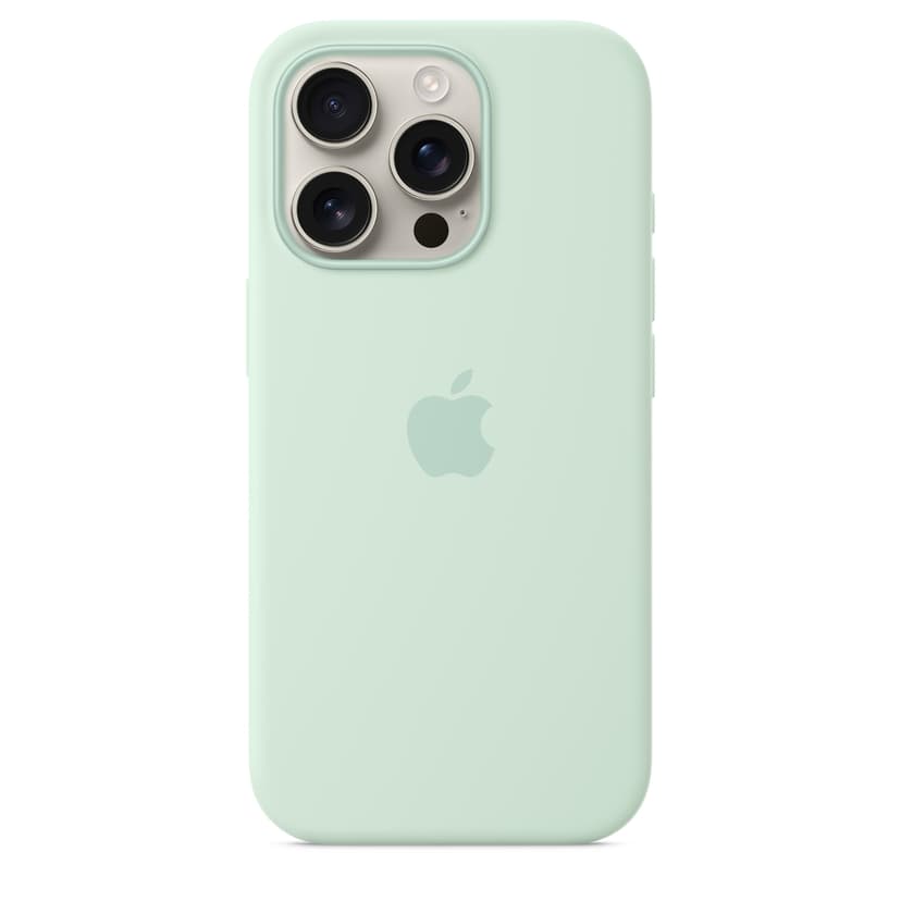 Apple Silicone Case Magsafe iPhone 16 Pro Aquamarijn