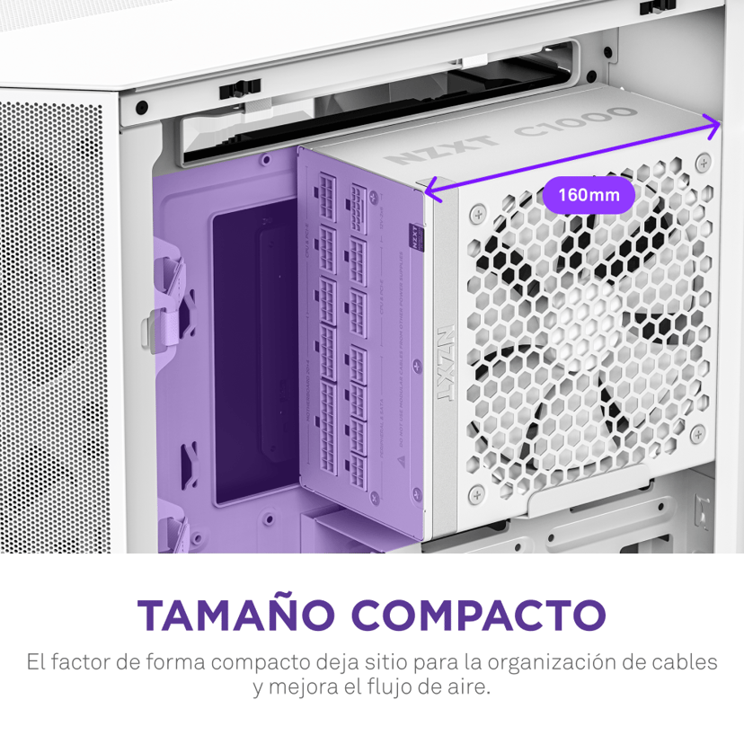 NZXT C1000 ATX 3.1 1000W ATX 80 PLUS Gold Strømforsyning