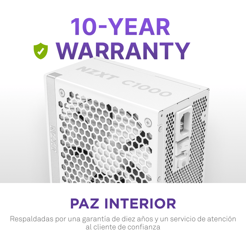 NZXT C1000 ATX 3.1 1000W ATX 80 PLUS Gold Strømforsyning