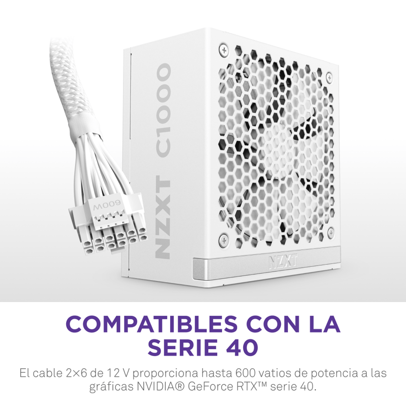 NZXT C1000 ATX 3.1 1000W ATX 80 PLUS Gold Strømforsyning