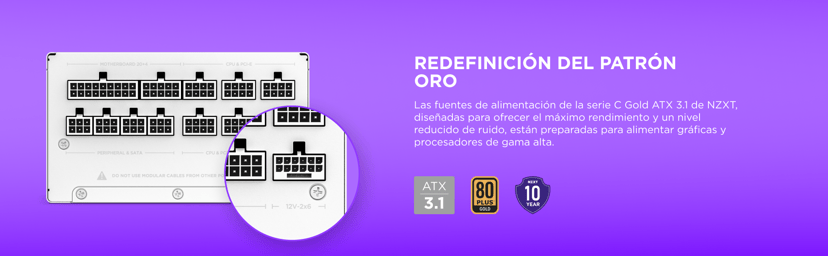 NZXT C1200 ATX 3.1 1200W ATX 80 PLUS Gold Virtalähde
