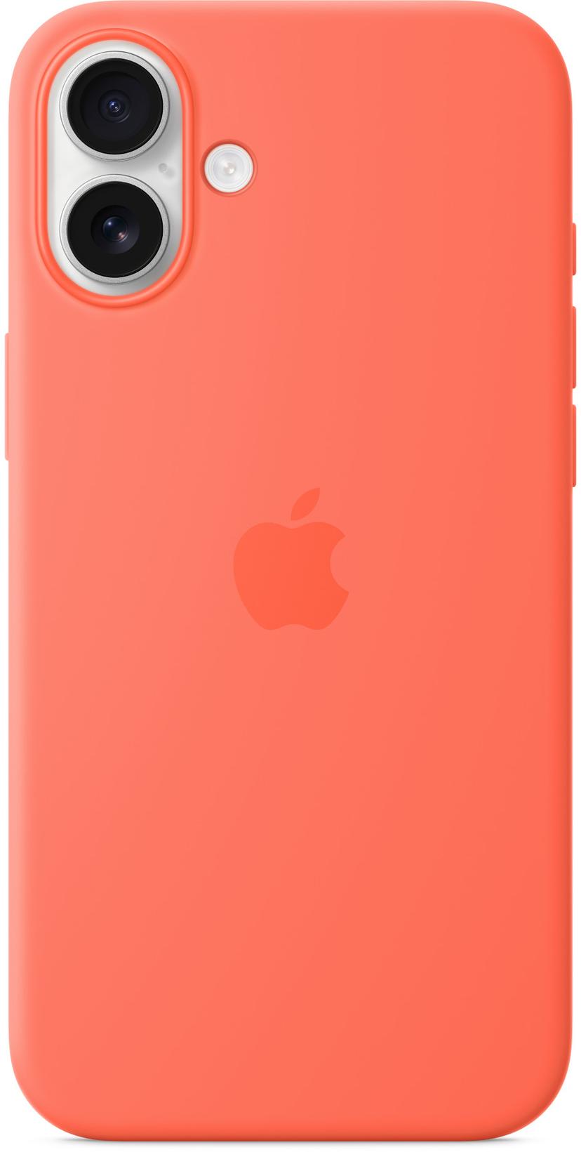 Apple Silicone Case Magsafe iPhone 16 Plus Oranssi