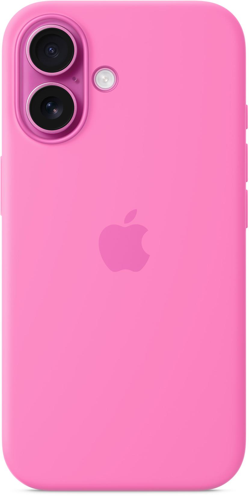 Apple Silicone Case Magsafe iPhone 16 Lyserød