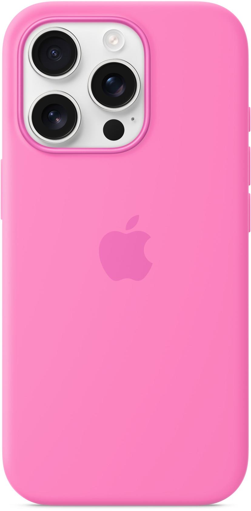 Apple Silicone Case Magsafe iPhone 16 Pro Lyserød