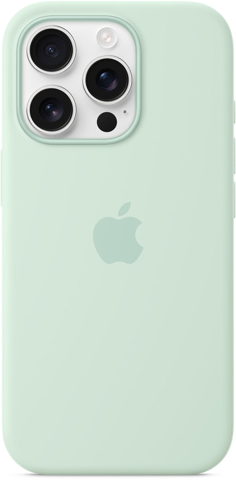 Apple Silicone Case Magsafe iPhone 16 Pro Aquamarijn
