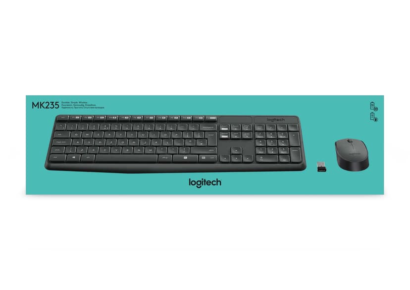 Logitech Mk235 Trådlös Nordisk