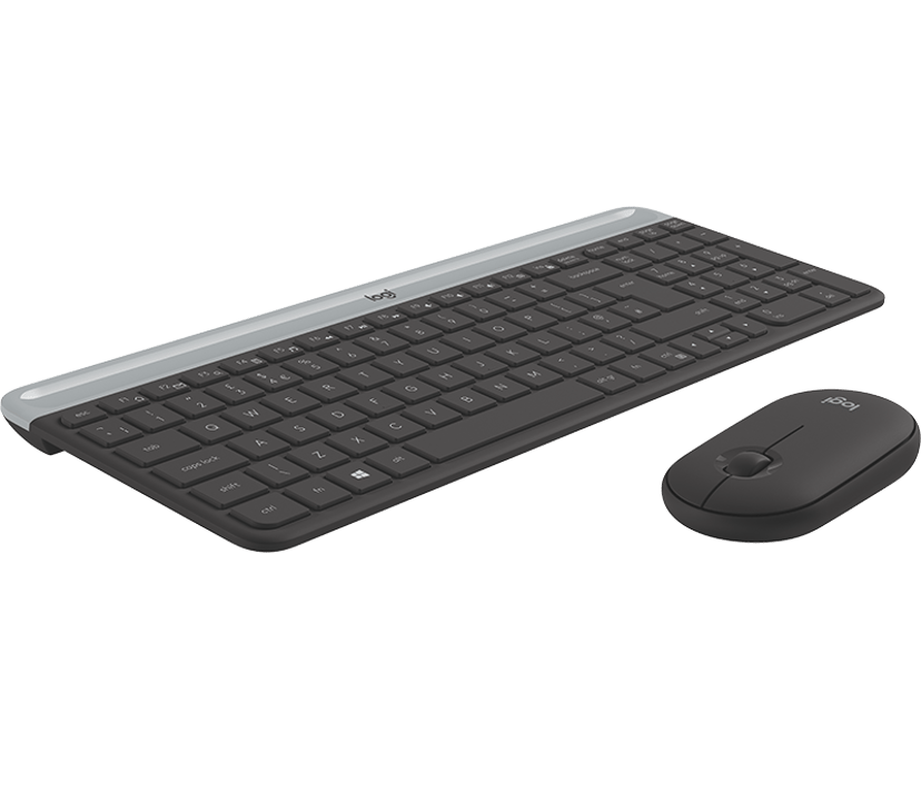 Logitech Slim Wireless Combo MK470 Trådløs Nordisk