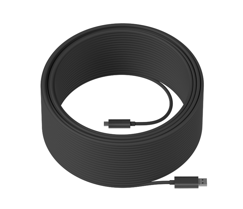 Logitech Strong USB Cable 45M 45m USB-A USB-C Grafiitti