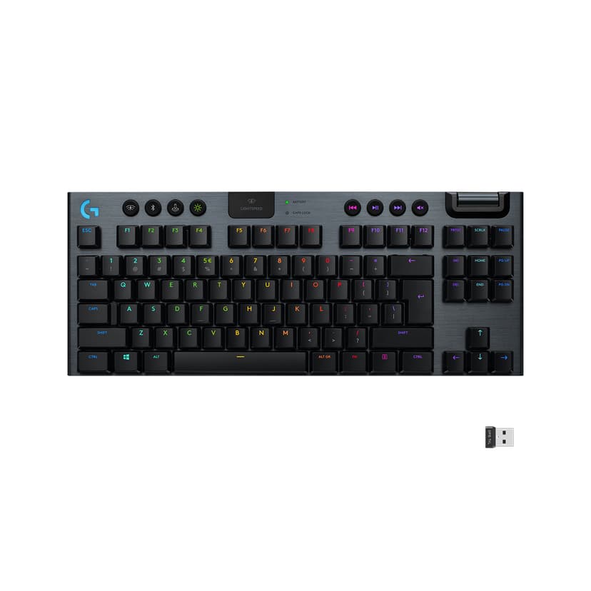 Logitech Gaming G915 Tkl - Tangentbord - Backlit - Usb, Blue Kabel Logitech GL Tactile Amerikanskt internationellt