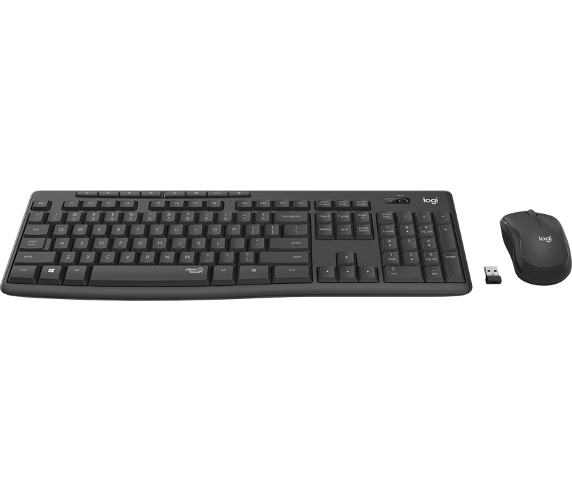 Logitech MK295 Silent Trådløs Nordisk