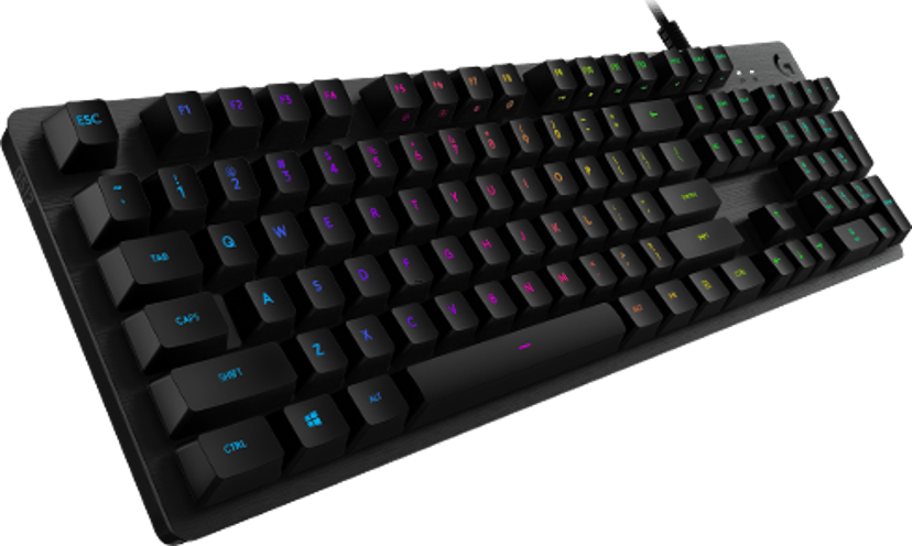 Logitech G512 Rgb Mech Keyb Gx Blue(clicky)carbon Nordic Kabel Logitech GX Blue Nordic