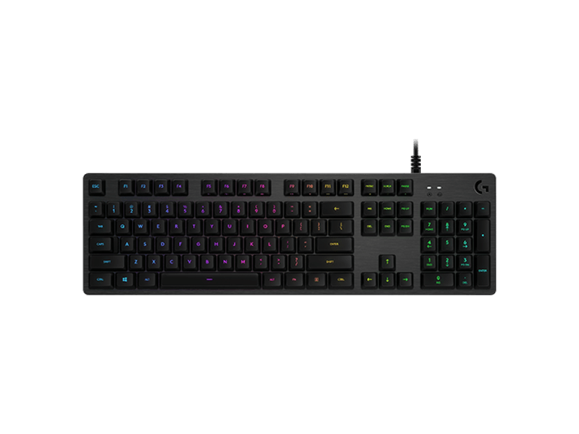 Logitech G512 Rgb Mech Keyb Gx Blue(clicky)carbon Nordic Kabel Logitech GX Blue Nordic