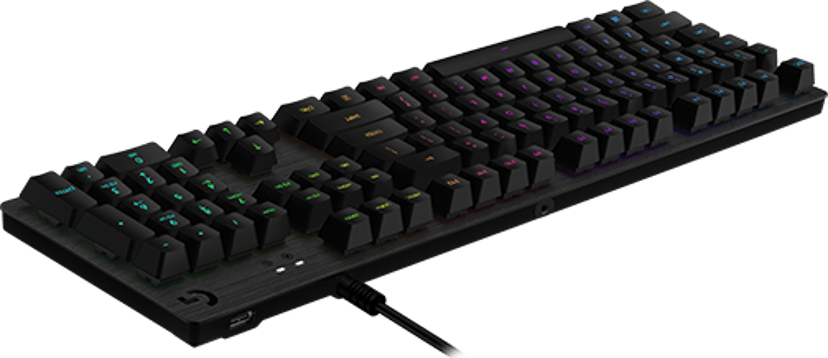 Logitech G512 Rgb Mech Keyb Gx Blue(clicky)carbon Nordic Kabel Logitech GX Blue Nordic
