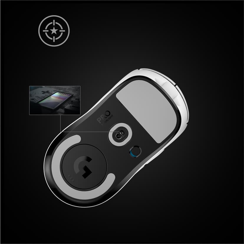 Logitech PRO X SUPERLIGHT Wireless Gaming Mouse RF Trådlös