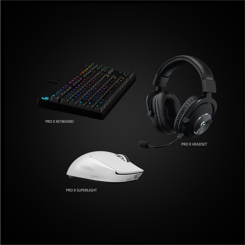 Logitech Pro X Gaming RF trådløst Mus Hvid