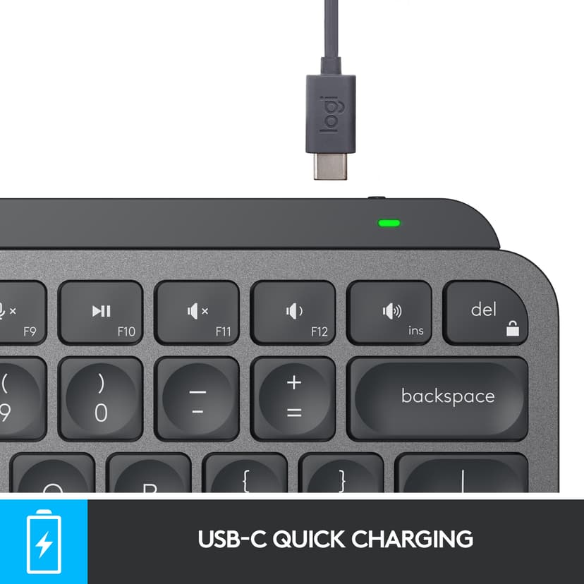 Logitech Mx Keys Mini Wireless Keyboard Graphite #us-int Draadloos US International