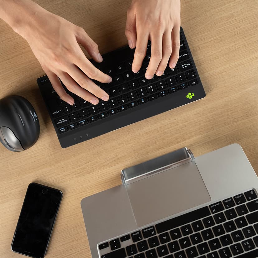 R-Go Tools Compact Break Ergonomic Trådløs Hollandsk Tastatur