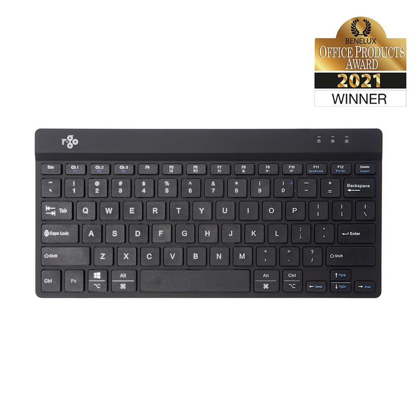 R-Go Tools Compact Break Ergonomic Trådløs Hollandsk Tastatur