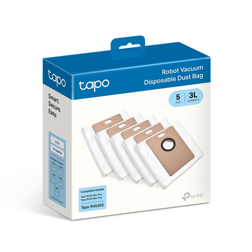 TP-Link Tapo Robotstofzuiger Stofzak 5st - Robotstofzuiger RV20 Max Plus/RV30Max Plus