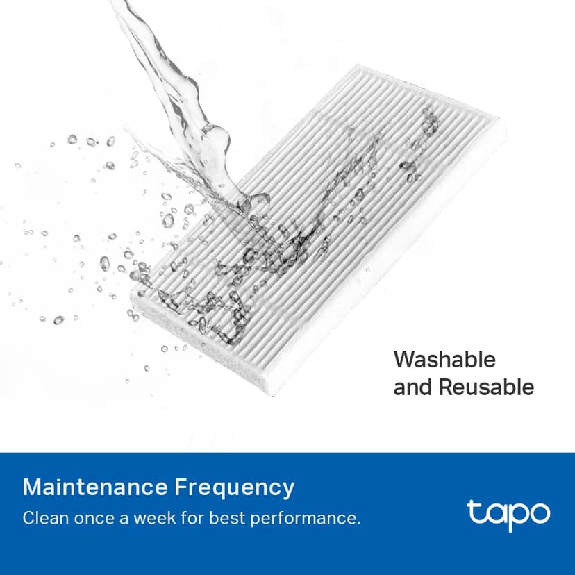 TP-Link Tapo-robotipölynimurin harja- ja suodatinsarja - Robottipölynimuri RV20 Max/RV20 Max Plus/RV30 Max/RV30Max Plus