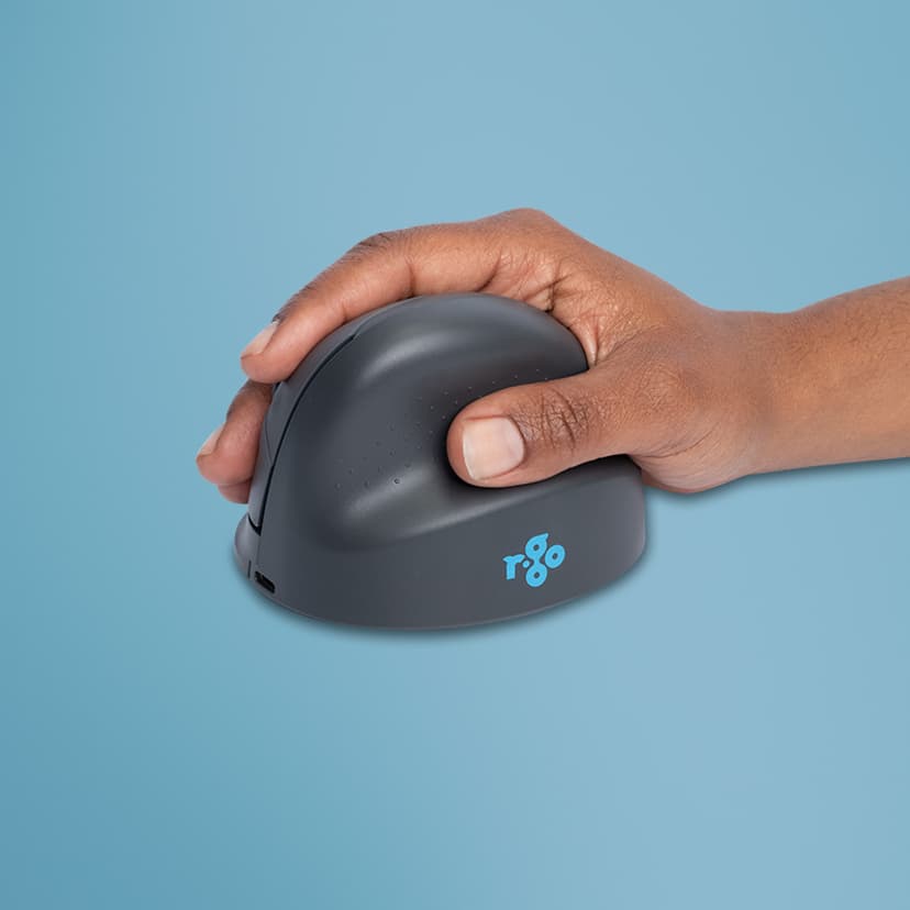 R-Go Tools HE Basic Vertical Mouse Right Handed Bluetooth
