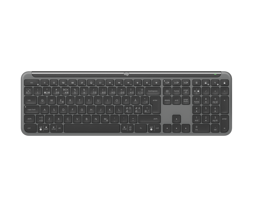 Logitech Signature Slim K950 Trådlös Nordisk