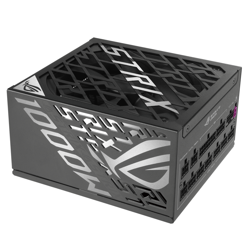 ASUS ROG STRIX-1000P-GAMING strømforsyningsenhet 1000 W 20+4 pin ATX ATX Sort, Sølv 1000W ATX 80 PLUS Platinum