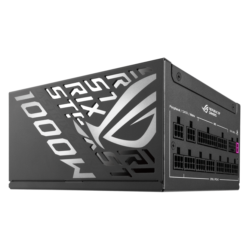 ASUS ROG STRIX-1000P-GAMING strømforsyningsenhet 1000 W 20+4 pin ATX ATX Sort, Sølv 1000W ATX 80 PLUS Platinum