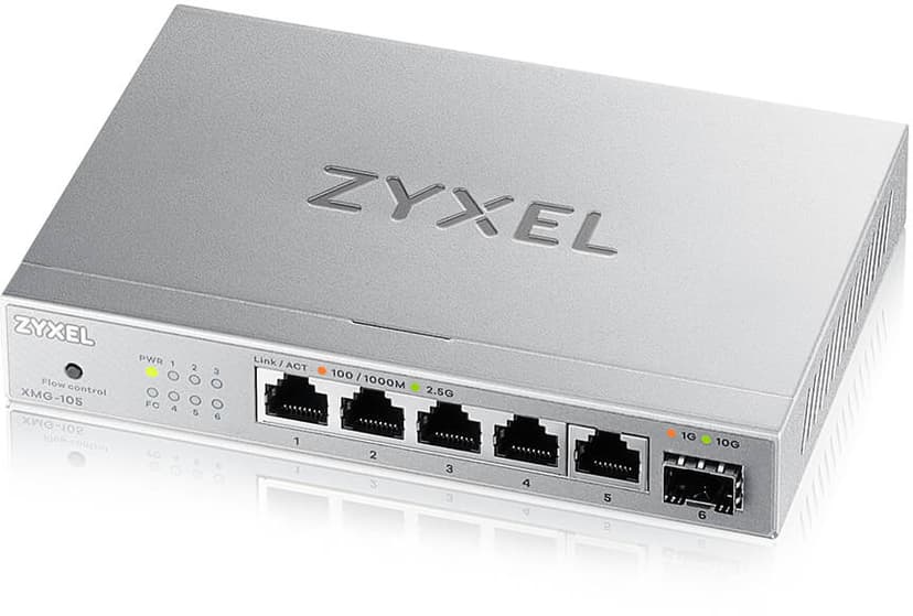 Zyxel XMG-105 5-Port 2.5 Gigabit 1xSFP+ Switch