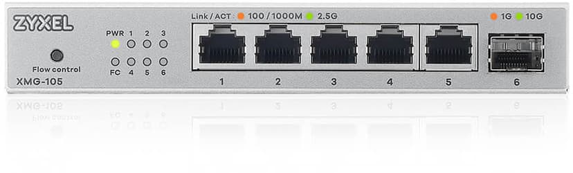 Zyxel XMG-105 5-Port 2.5 Gigabit 1xSFP+ Switch