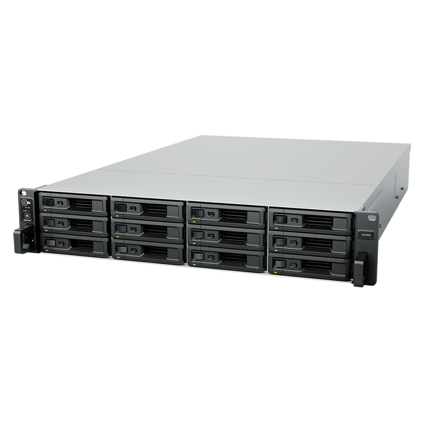 Synology UC3400 data-opslag-server NAS Rack (2U) Intel® Xeon® D D-1541 8 GB DDR4 0 TB