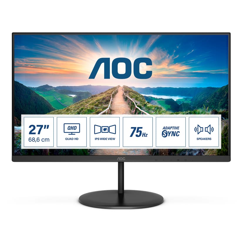 AOC Q27V4EA 27" QHD IPS 16:9 27" 2560 x 1440pixels IPS 16:9 75Hz