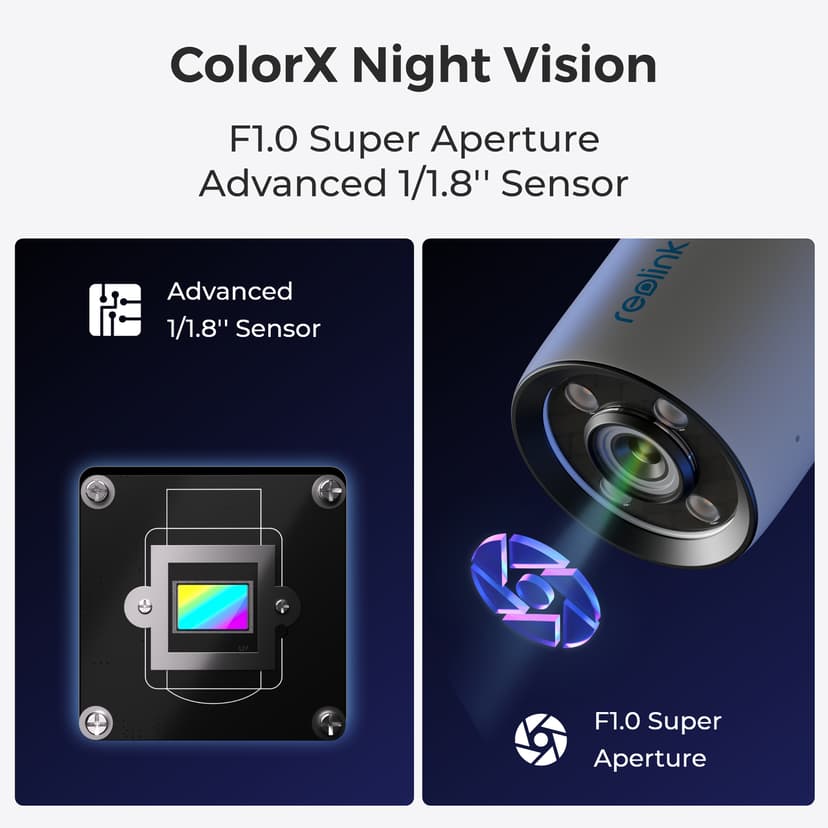 Reolink ColorX Series P320X Bullet (shape) IP-säkerhetskamera Utomhus 2560 x 1440 pixlar Vägg