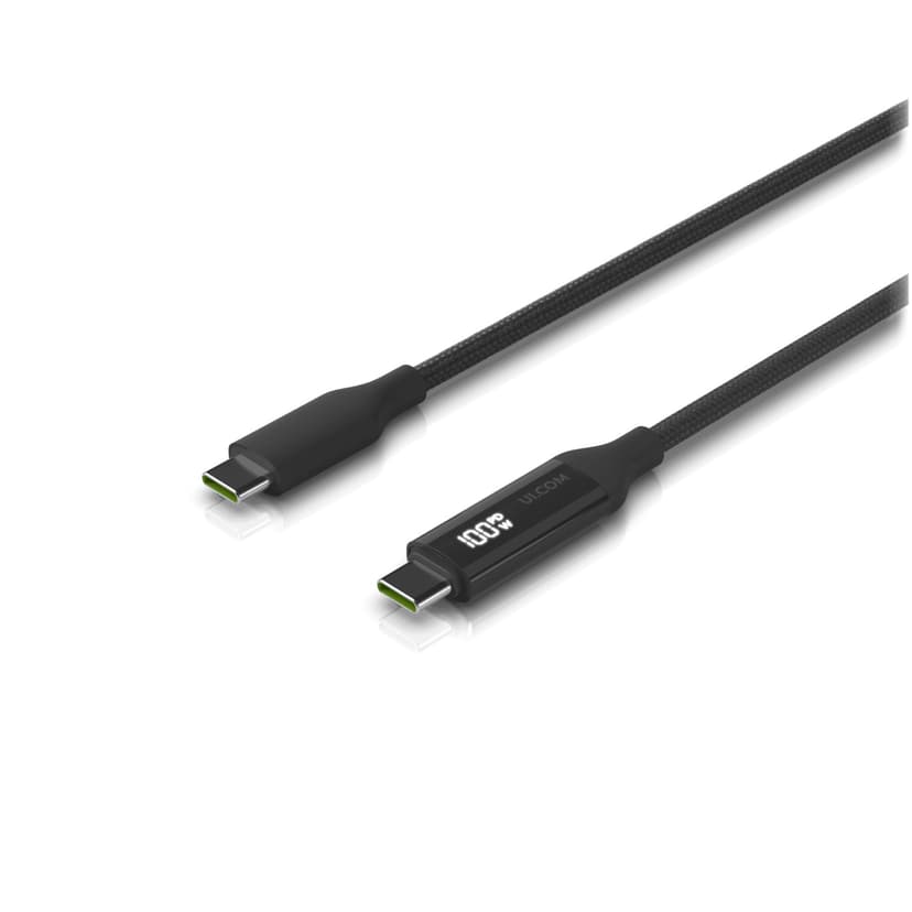 Ubiquiti Durable braided 100W Display 0.3m USB-C USB-C Musta, Harmaa