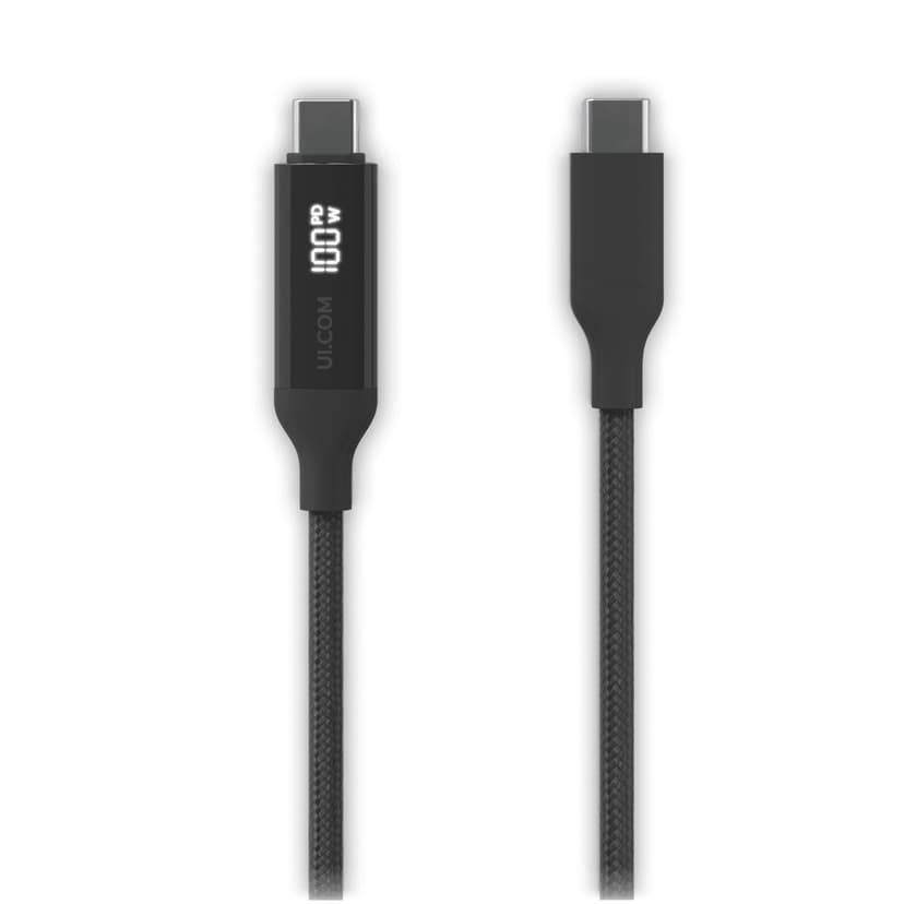 Ubiquiti Durable braided 100W Display 2m USB-C USB-C Musta, Harmaa