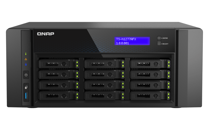 QNAP TS-H1277AFX-R7-32G datalagringsserver NAS Tower AMD Ryzen™ 7 32 GB DDR5 0 TB QuTS hero Sort