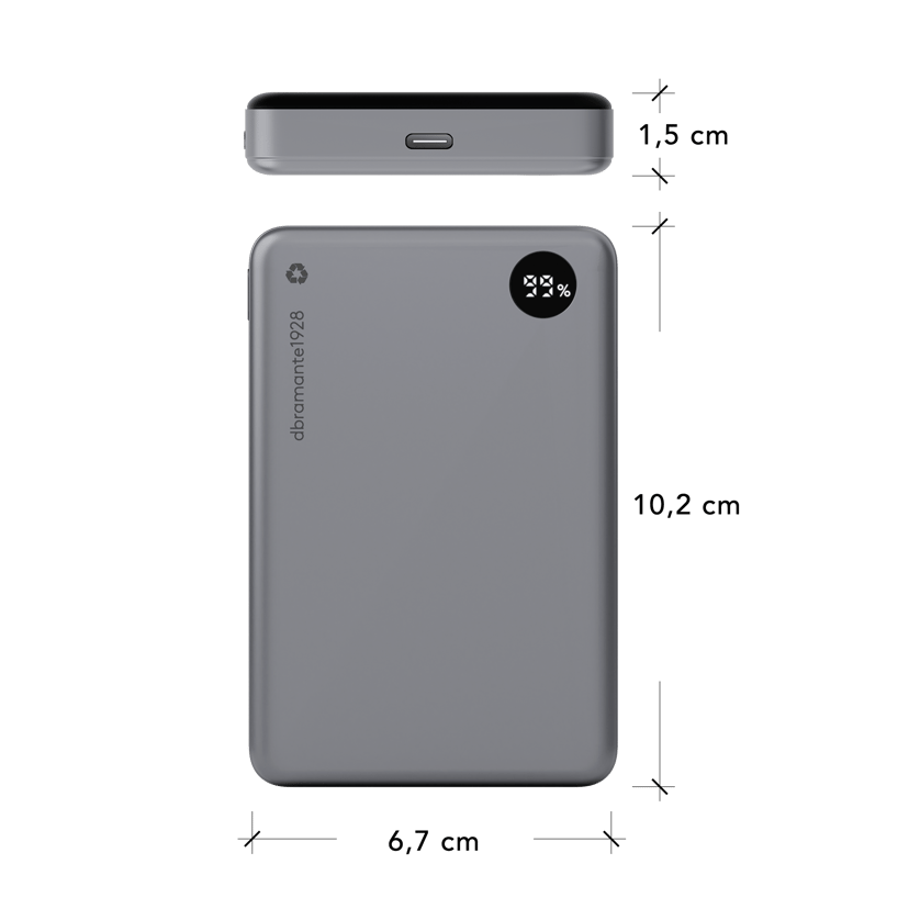 dbramante1928 re-charge MagSafe battery pack 10000mAh Grijs